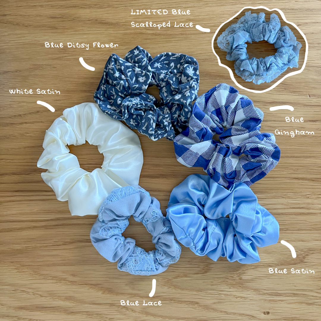 Blue 🩵🫐🌊 Scrunchies
