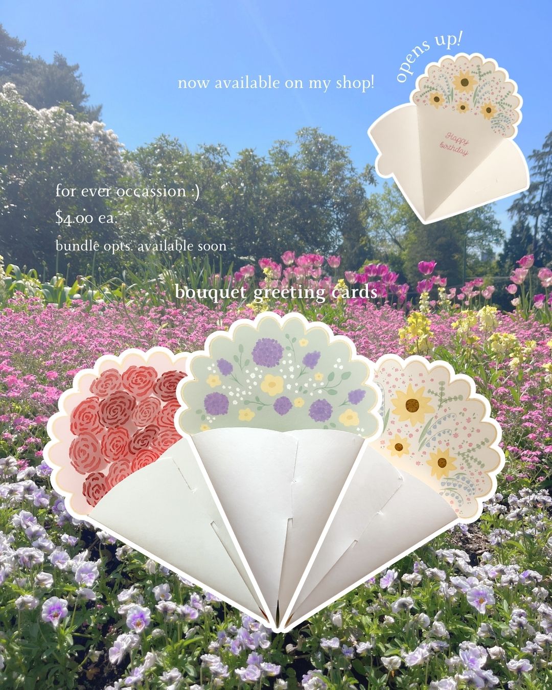 💐bouquet greeting cards💐