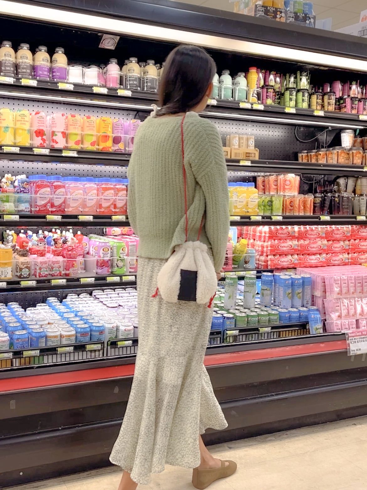 Handmade Onigiri Drawstring Purse・お握り